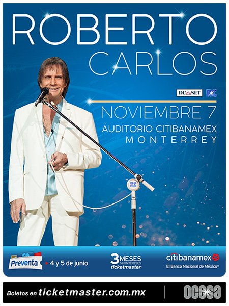 Roberto Carlos Tour Emociones AuditorioCitibanamex