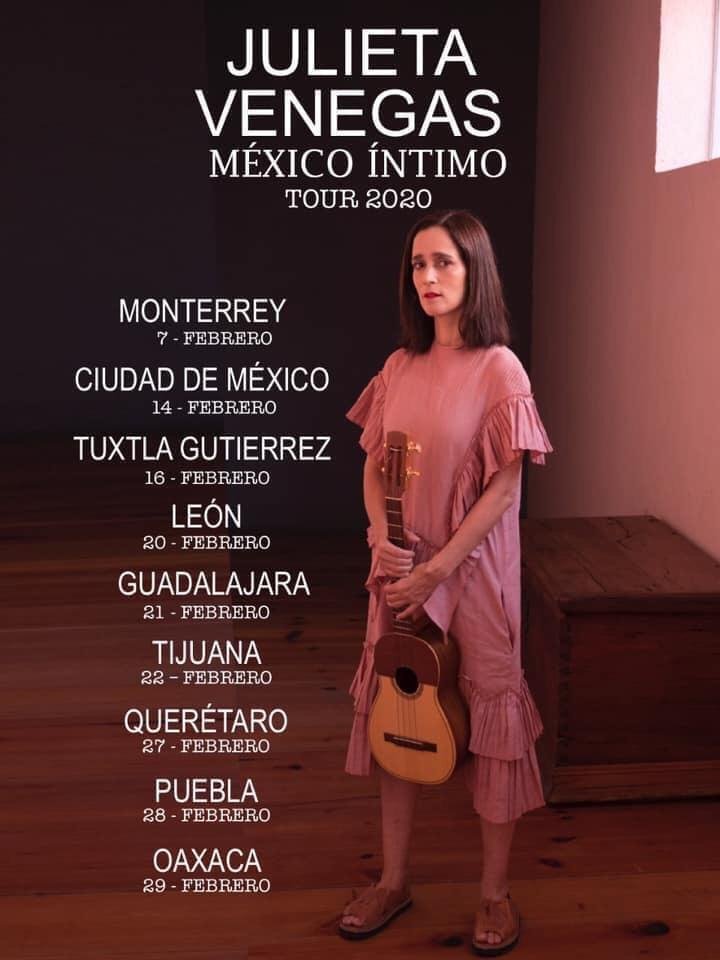 FlyerFechasTourintimoJulietaVenegas Monterrey Live Music