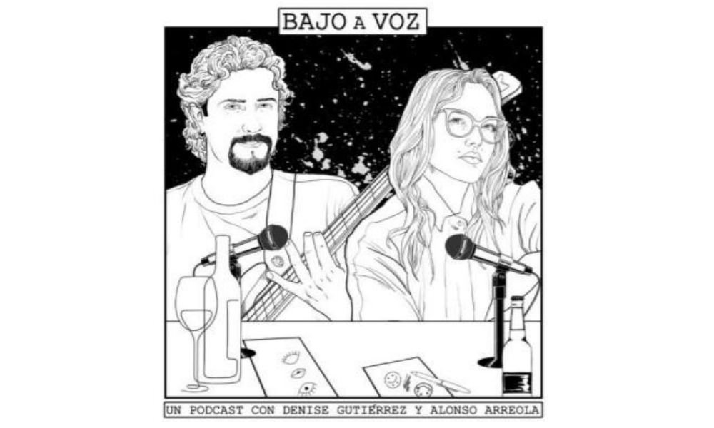 Denise Gutierrez y Alonso Arreola estrenan Podcast, Bajo A Voz