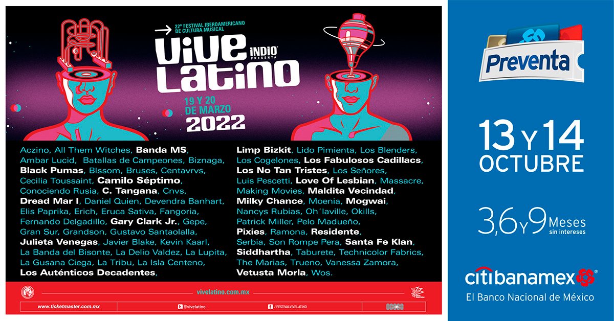 Vive Latino 2022 line up