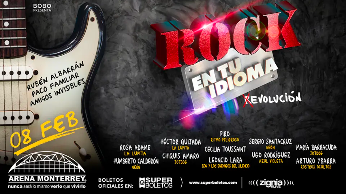 Rock en tu idioma en la Arena Monterrey