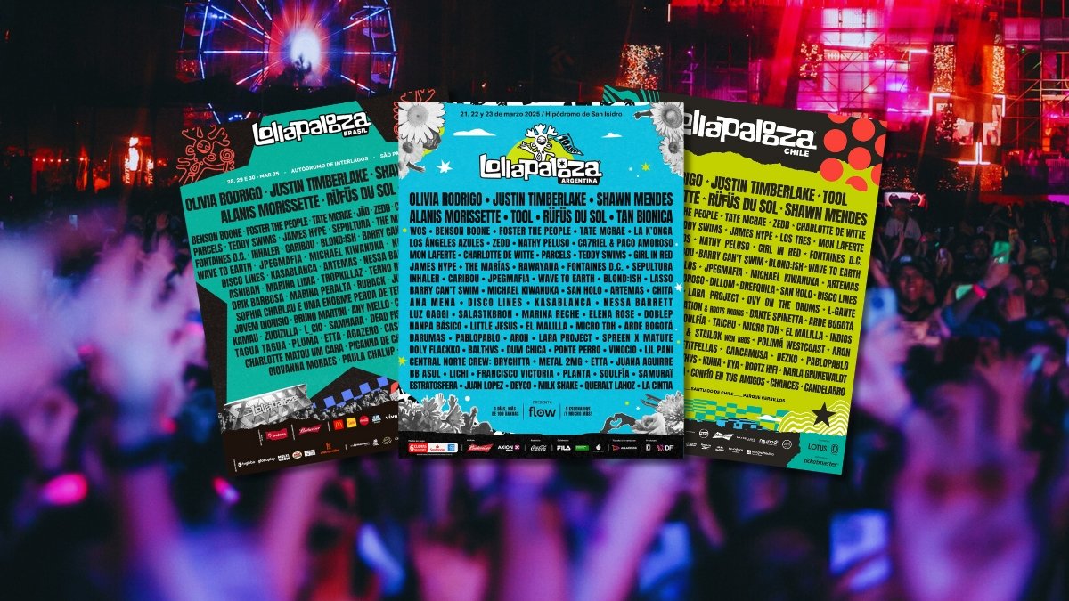 Lollapalooza anuncia sus lineups para Chile, Argentina y Brasil