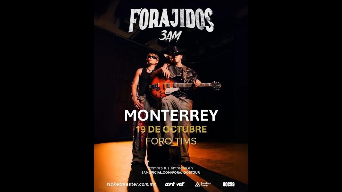 3AM tendrá concierto en Monterrey con su tour "Forajidos"