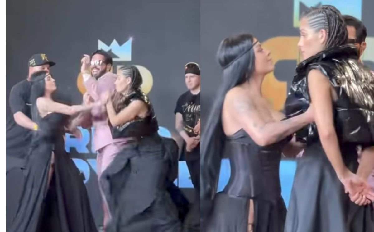 El pesaje previo al Ring Royale 2026 mostró el cruce de Marcela Mistral y Karely Ruiz en un momento tenso.